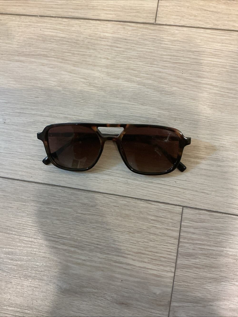 SOJOS Retro Aviator Sunglasses Tortoise Frame Brown Lens SJ2202C3